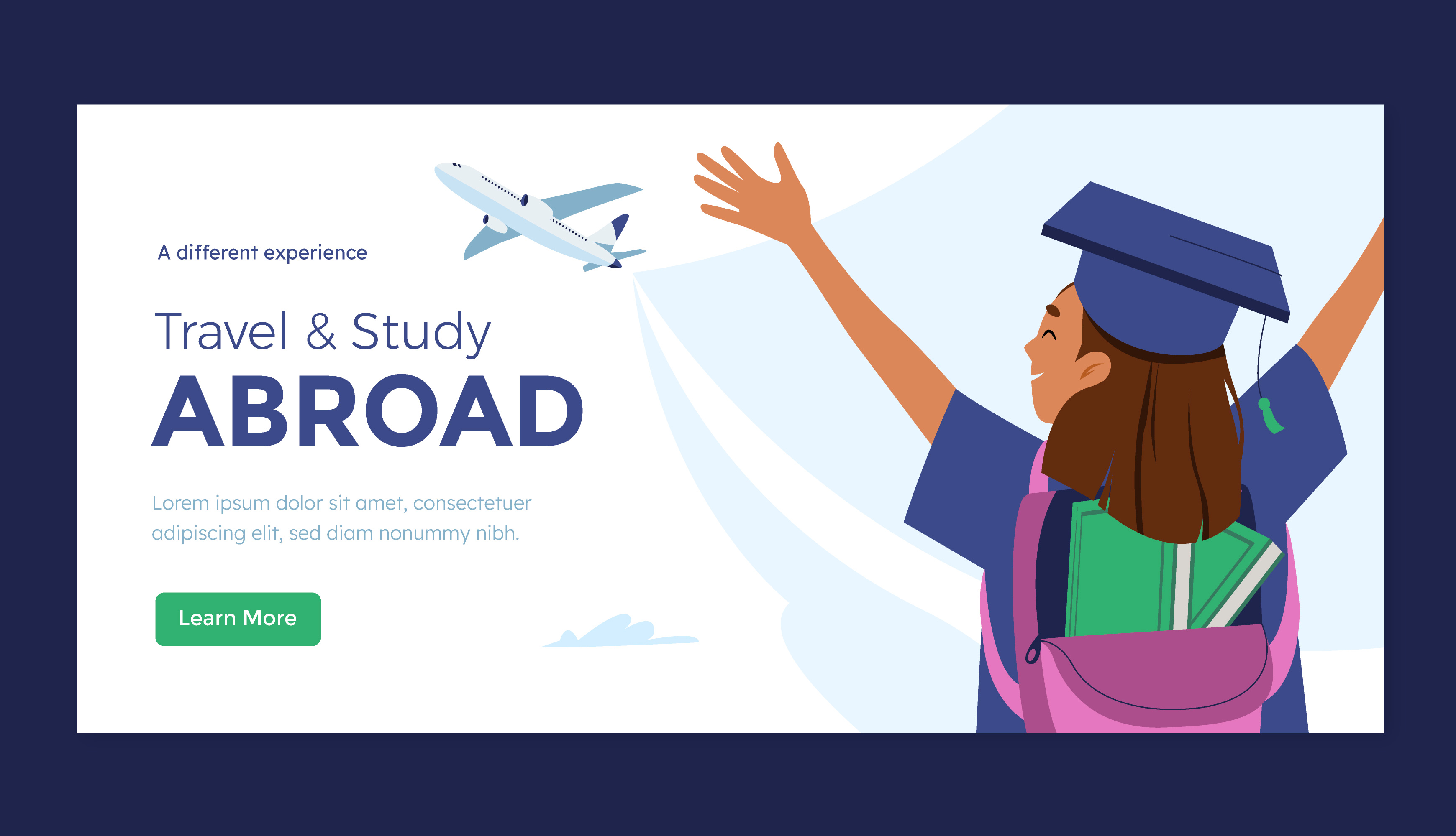 Students studying abroad at international universities